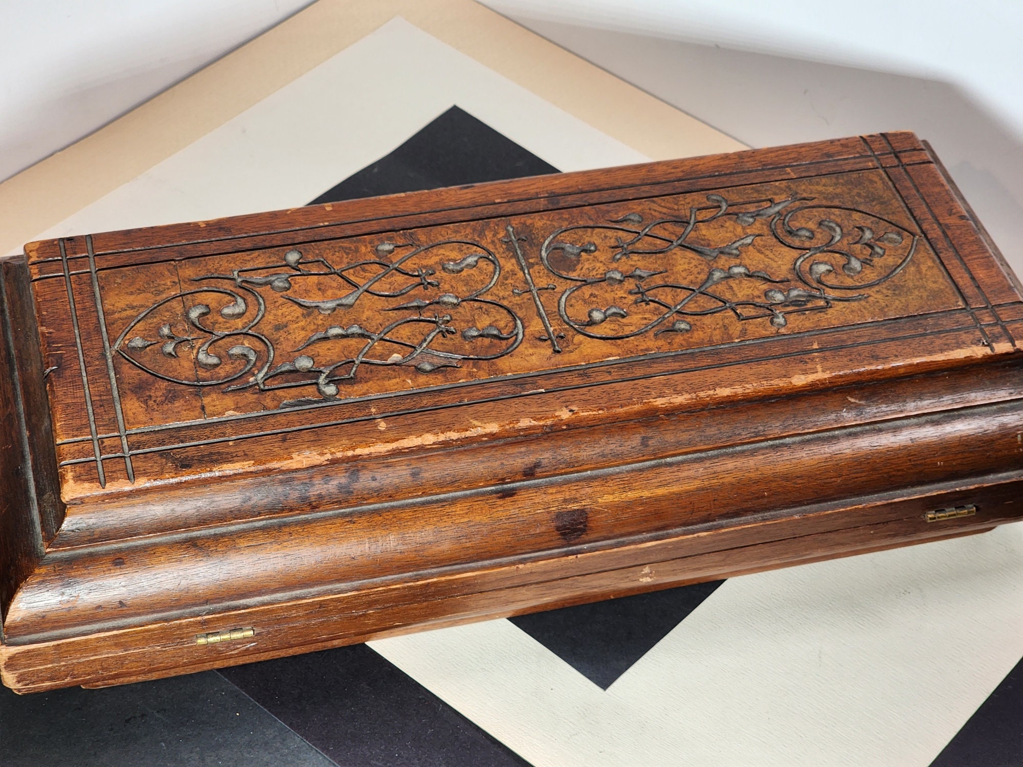 Vintage Silverware Box Etsy