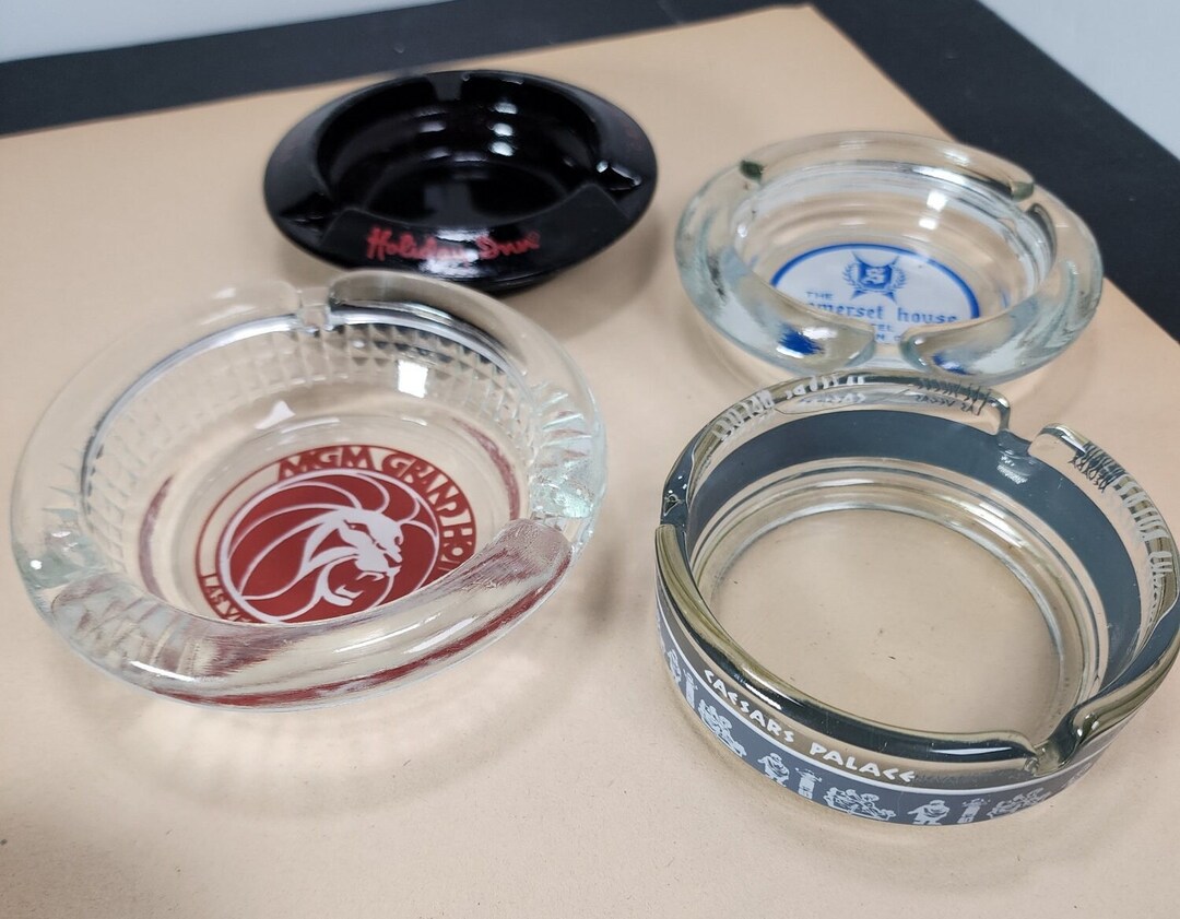 4 Vintage Las Vegas Ashtrays Etsy