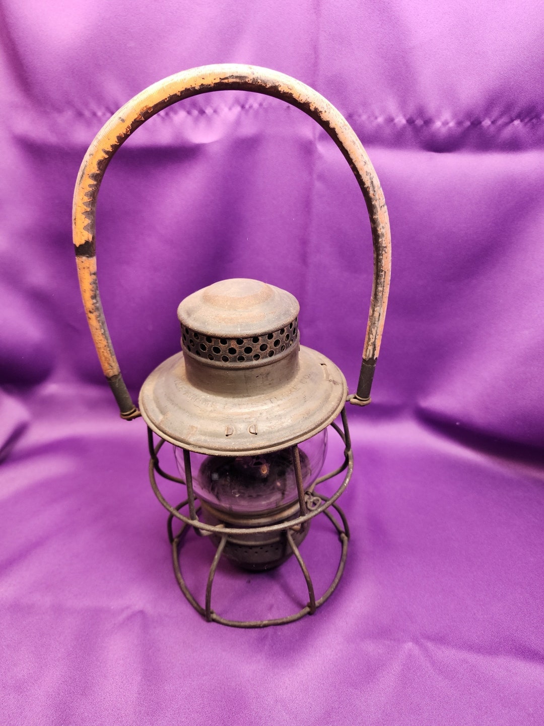 Vintage Wabash Railroad Oil Lamp Etsy