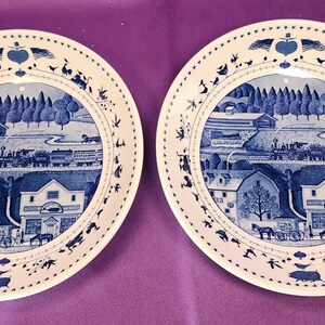 2 Charles Wysocki Americana Plates