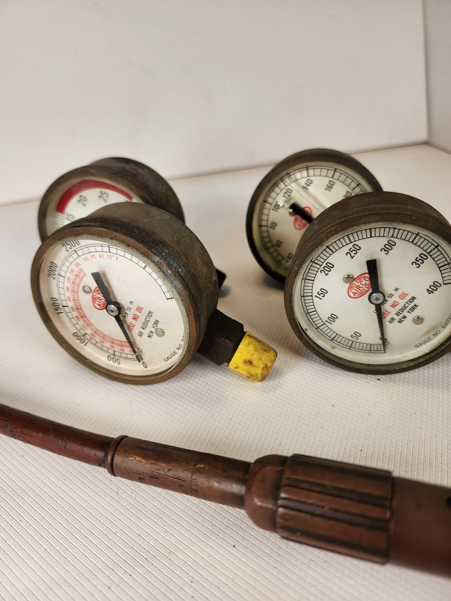 Lot of Vintage Airco Torch Parts and Gauges Etsy