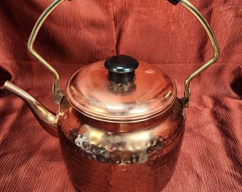 Vintage Copper Tone Kettle