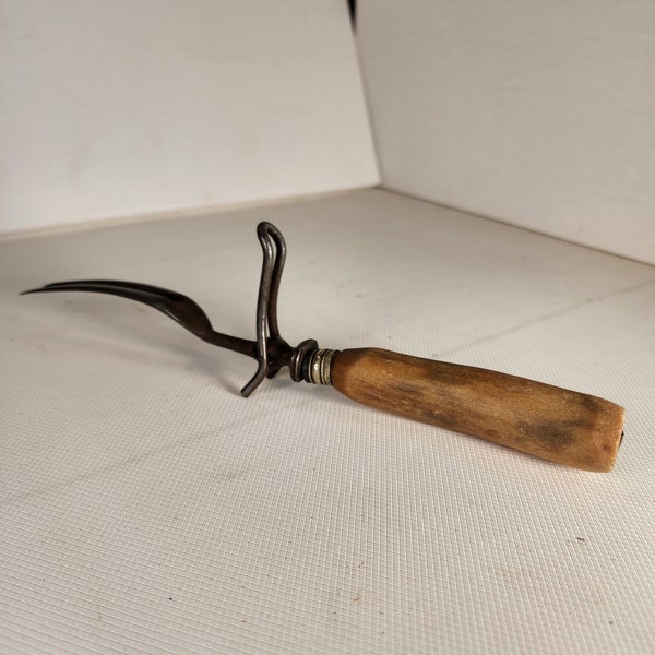 Vintage Serving Fork Antler Handle