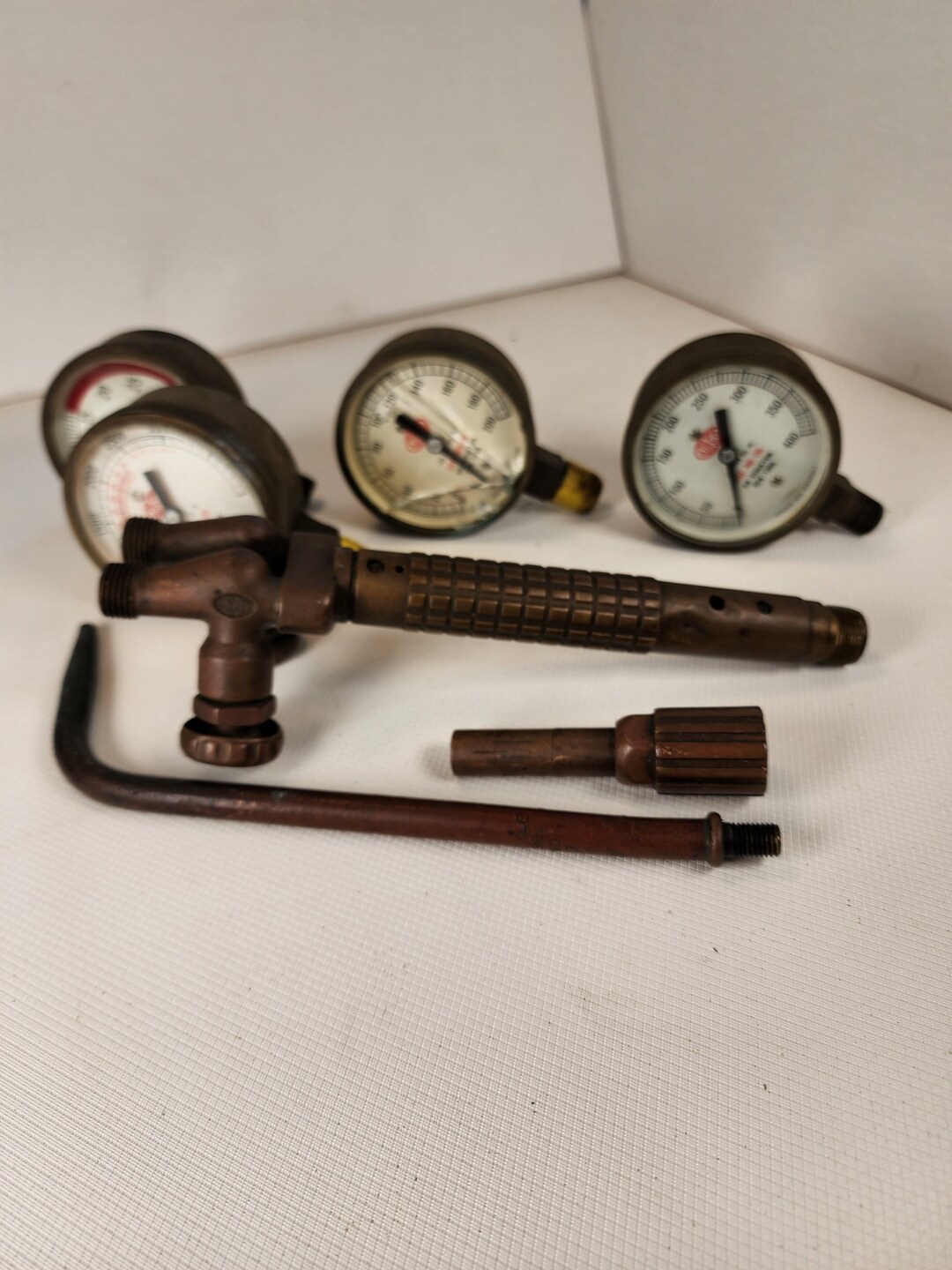 Lot of Vintage Airco Torch Parts and Gauges Etsy
