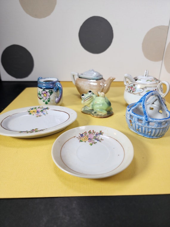 Lot of Antique Post War Japanese Tiny Porcelain Objects - Etsy