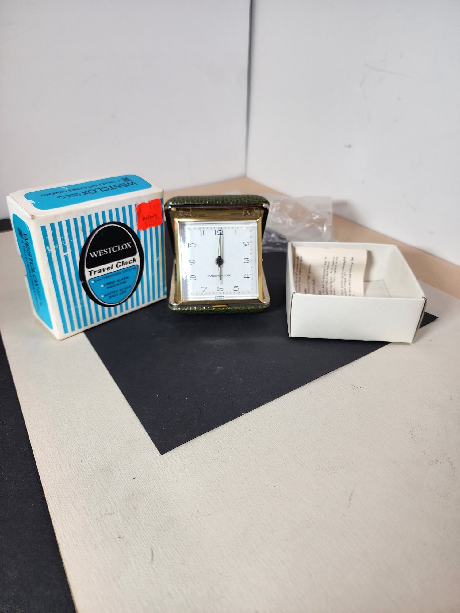 Vintage westclox travel alarm clock etsy