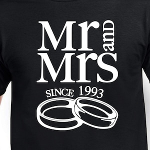 Pan i Pani od 1993 r. Pliki cyfrowe - Pliki projektowe - Cricut - SVG - Silhouette Cameo - PNG - EpS - PDF - DxF