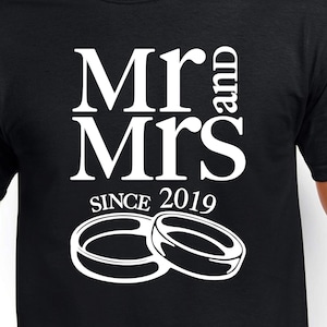 Mr. And Mrs. Since 2019 Digital Files - Archivos de diseño - Cricut - SVG - Silhouette Cameo - PNG - EpS - PDF - DxF