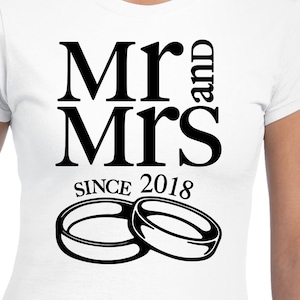 Mr. And Mrs. Since 2018 Digital Files - Design Files - Cricut - SVG - Silhouette Cameo - PNG - EpS - PDF - DxF