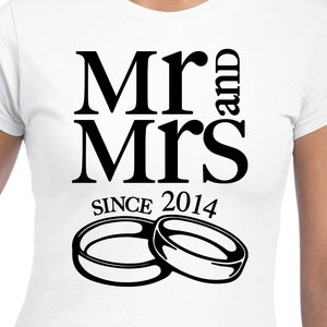 Mr. And Mrs. Since 2014 Digital Files - Design Files - Cricut - SVG - Silhouette Cameo - PNG - EpS - PDF - DxF