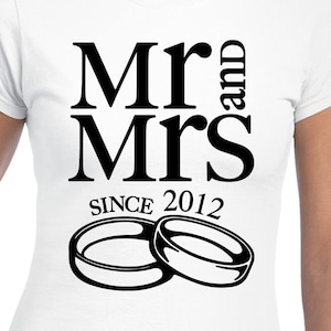 Mr. And Mrs. Since 2012 Digital Files - Design Files - Cricut - SVG - Silhouette Cameo - PNG - EpS - PDF - DxF
