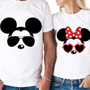 Coole Mickey & Minnie Paare Set Digitale Dateien - Design Dateien - Cricut - SVG - Silhouette Cameo - PNG - EpS - PDF - DxF