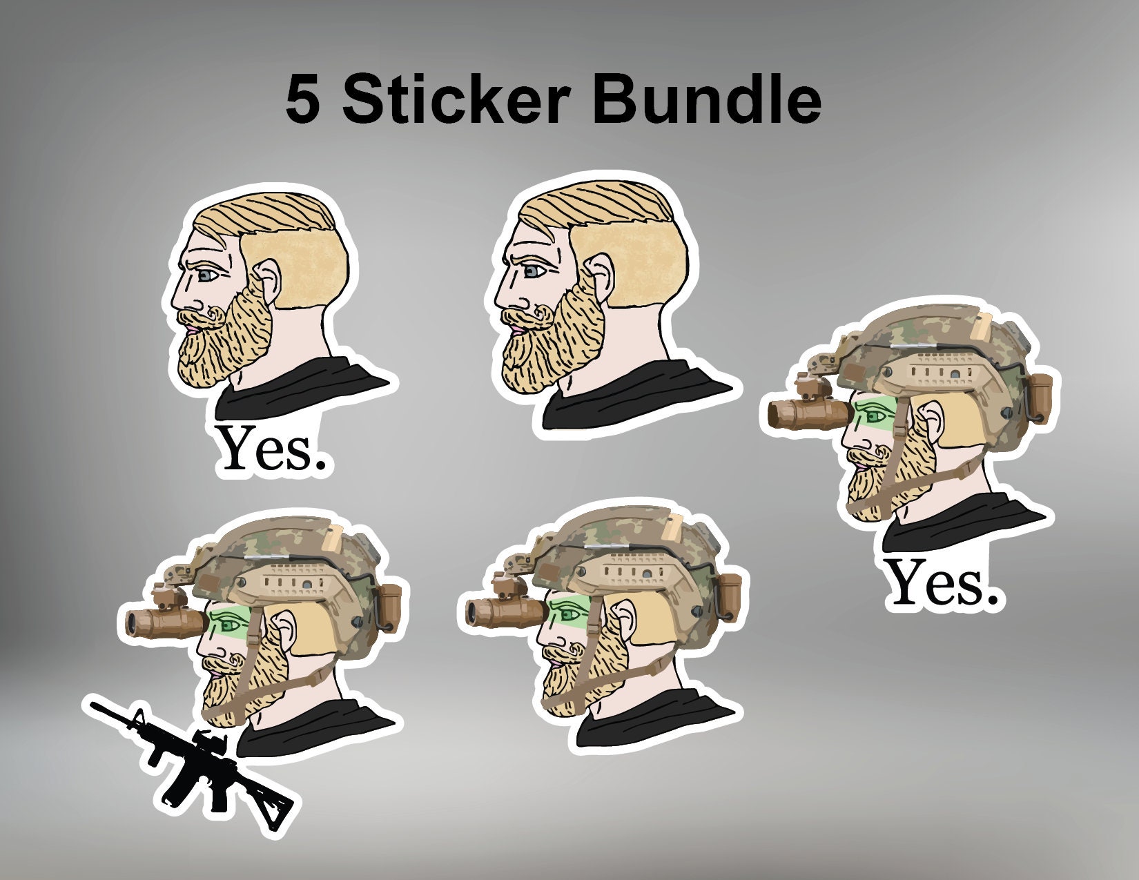 Gigachad Meme Sticker for Sale by TheTrustedOtter