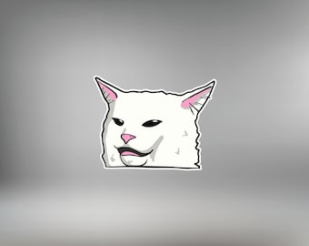 Smudge Cat Meme Sticker | Meme Sticker | Vinyl | Various Sizes