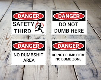 Danger Stickers, Sticker Pack, Funny, Memes