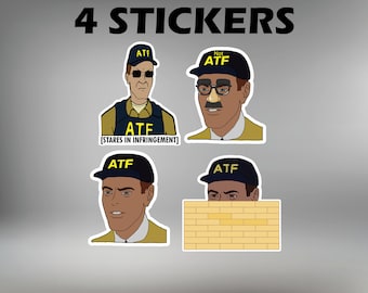 ATF MAN Stickers | Funny Stickers | Meme Sticker | Vinyl | Various Sizes