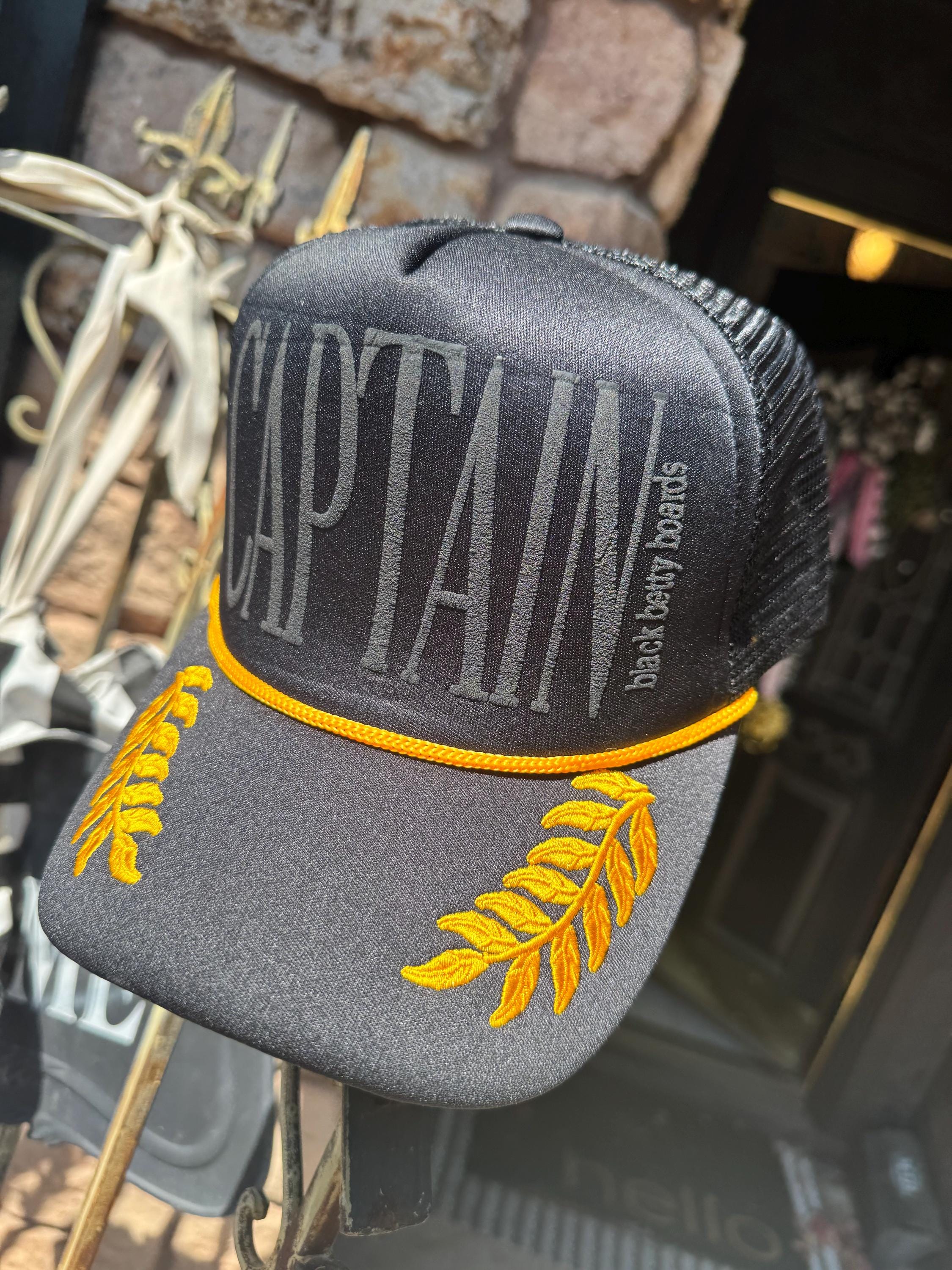 Otto Black Gold Hat - Etsy display picture 3