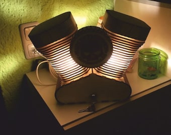Engine Table Lamp. Laser cut vector svg dxf, cdr, ai laser cut wood, cnc router file, cut file laser, laser cut patterns, patterns for laser