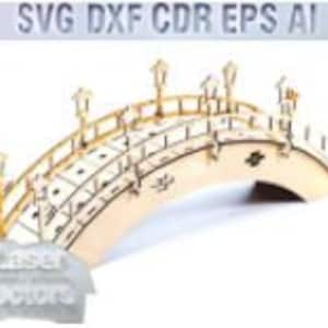 Most. Wektor svg cięcie laserowe dxf, cdr, eps, pliki ai, pliki routera cnc, pliki dxf, plany cięcia laserowego, plan dla cnc, pliki cdr, plan wektorowy cnc