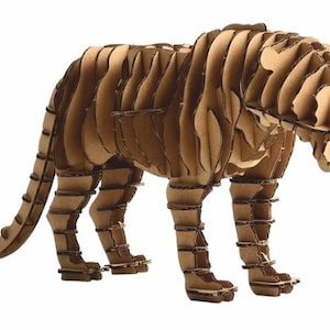 Tiger. Laser cut files svg dxf, woodworking plans, cnc patterns for cnc, laser-cut vector, vector plans, laser files dxf, design cnc milling