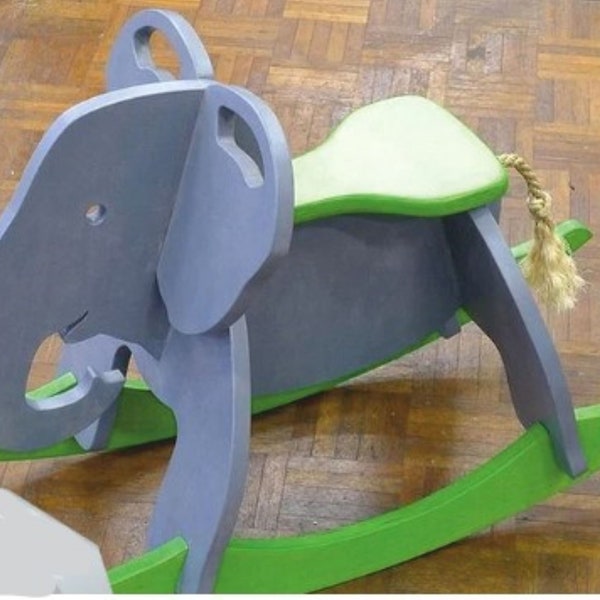Elephant Rocking Chair. Laser cut files svg dxf, cdr, eps, files for laser, cnc vector, cnc vector plan, glowforge ai, laser cut cnc vector