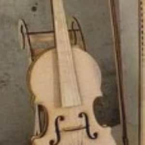 Violin. Laser cut file svg dxf, lasercut, laser cut template, dxf files for cnc, laser cut patterns, patterns for laser, cdr cut files, cnc