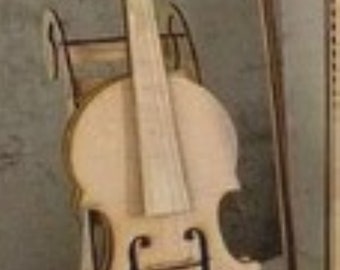 Violin. Laser cut file svg dxf, lasercut, laser cut template, dxf files for cnc, laser cut patterns, patterns for laser, cdr cut files, cnc