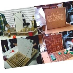 Battleship Gioco per adulti. File tagliati al laser svg, dxf, modelli cnc, taglio laser, piani vettoriali, file di modelli cnc, piani di taglio laser, piano cnc