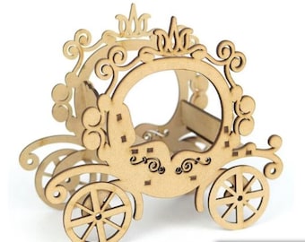 Assepoester Koets. Vector model svg dxf, cdr cnc router bestanden, cnc plannen, patronen voor laser, cnc vector bestanden, glowforge plannen, laser snijden