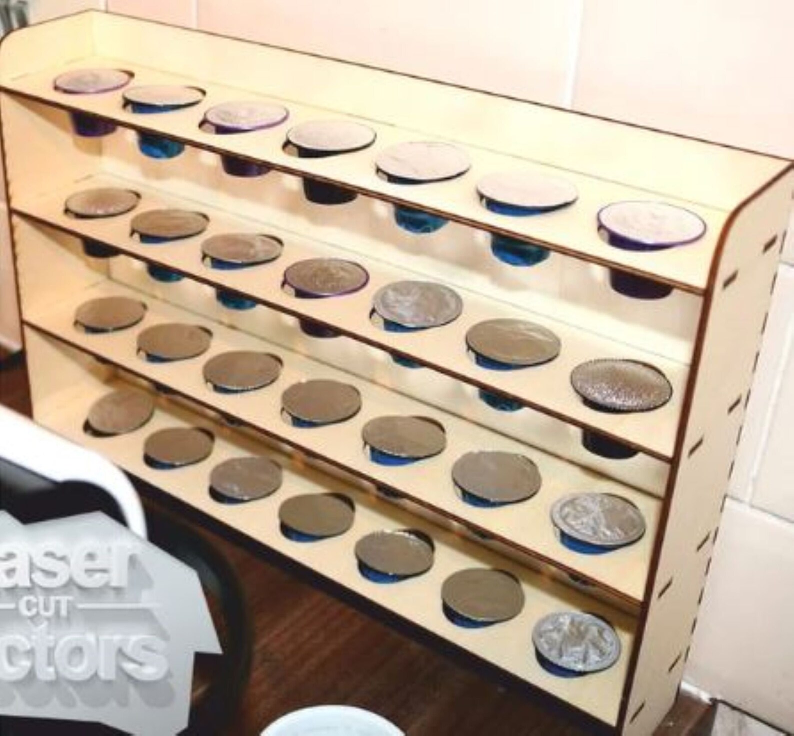 Coffee Pod Holder. Lasercut Vector Svg Dxf Cnc Ai Patterns Etsy Norway