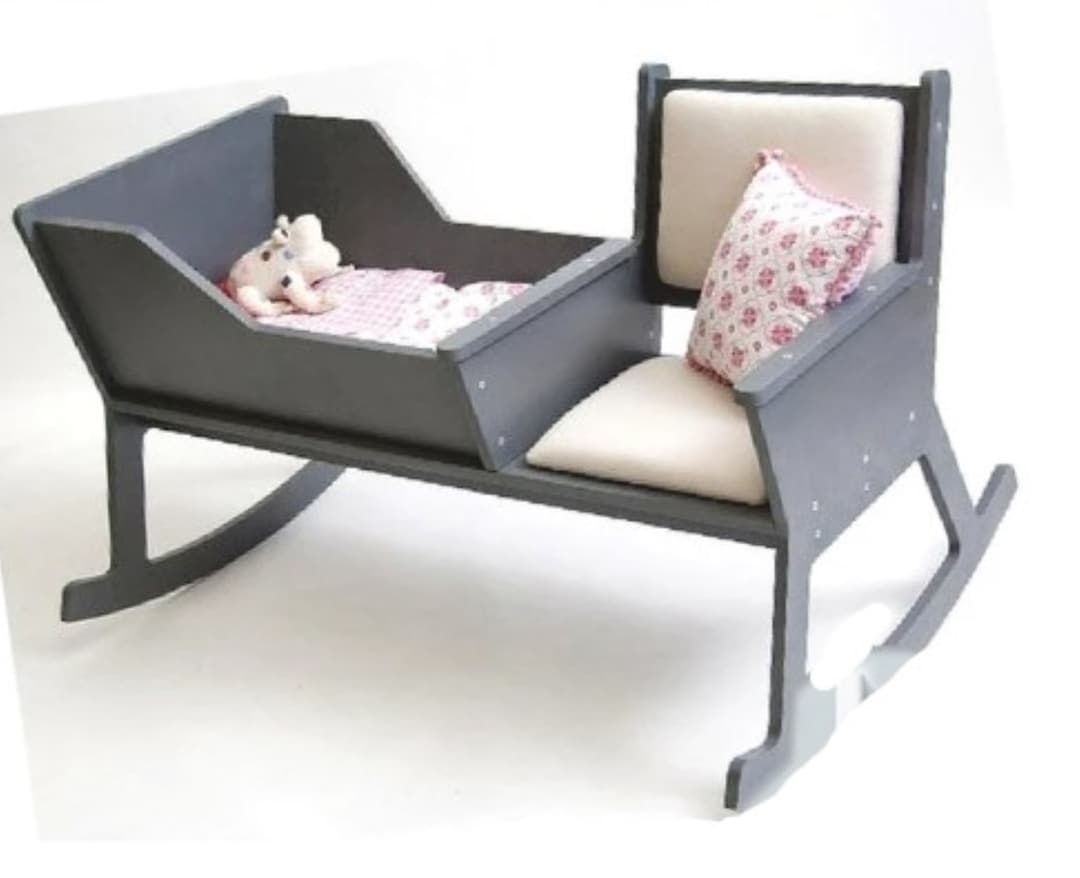 Rocking Crib for Baby. Vector Model Svg Dxf, Lasercut, Laser Cut ...