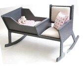 Rocking Crib for Baby. Vector model svg dxf, lasercut, laser cut template, cnc vector file, glowforge, pattern cut files, vector file cnc