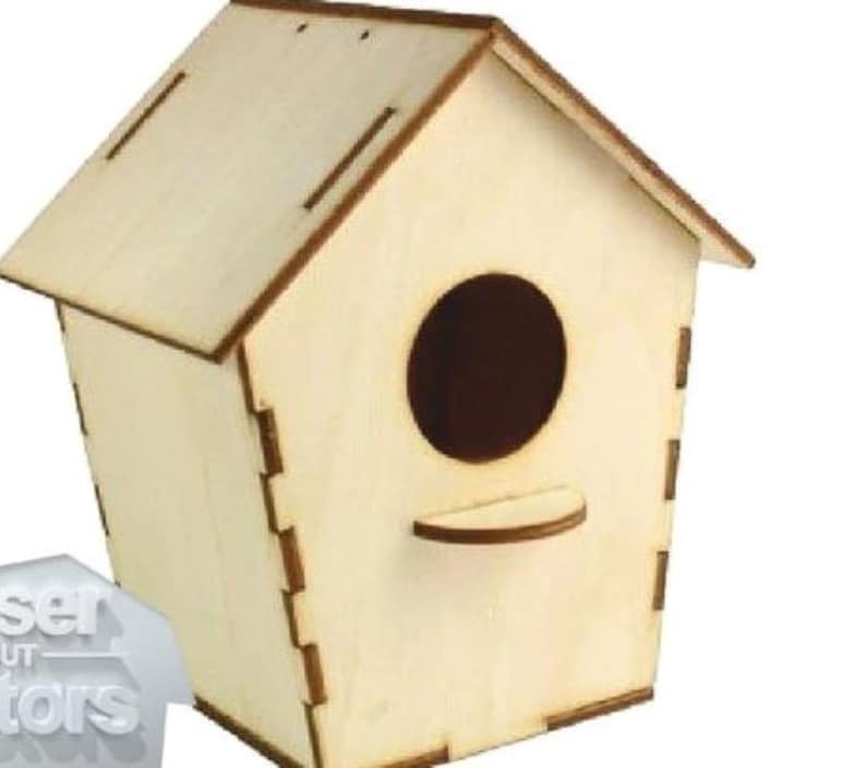Birdhouse. Vector Model Svg Dxf, Laser Cut Template, Cnc Wood, Puzzle