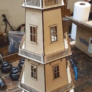 Lighthouse. Vector model svg dxf, ai laser cut wood, cnc router files, lasercut download, vector for laser, cnc cut vector, dxf vector plans