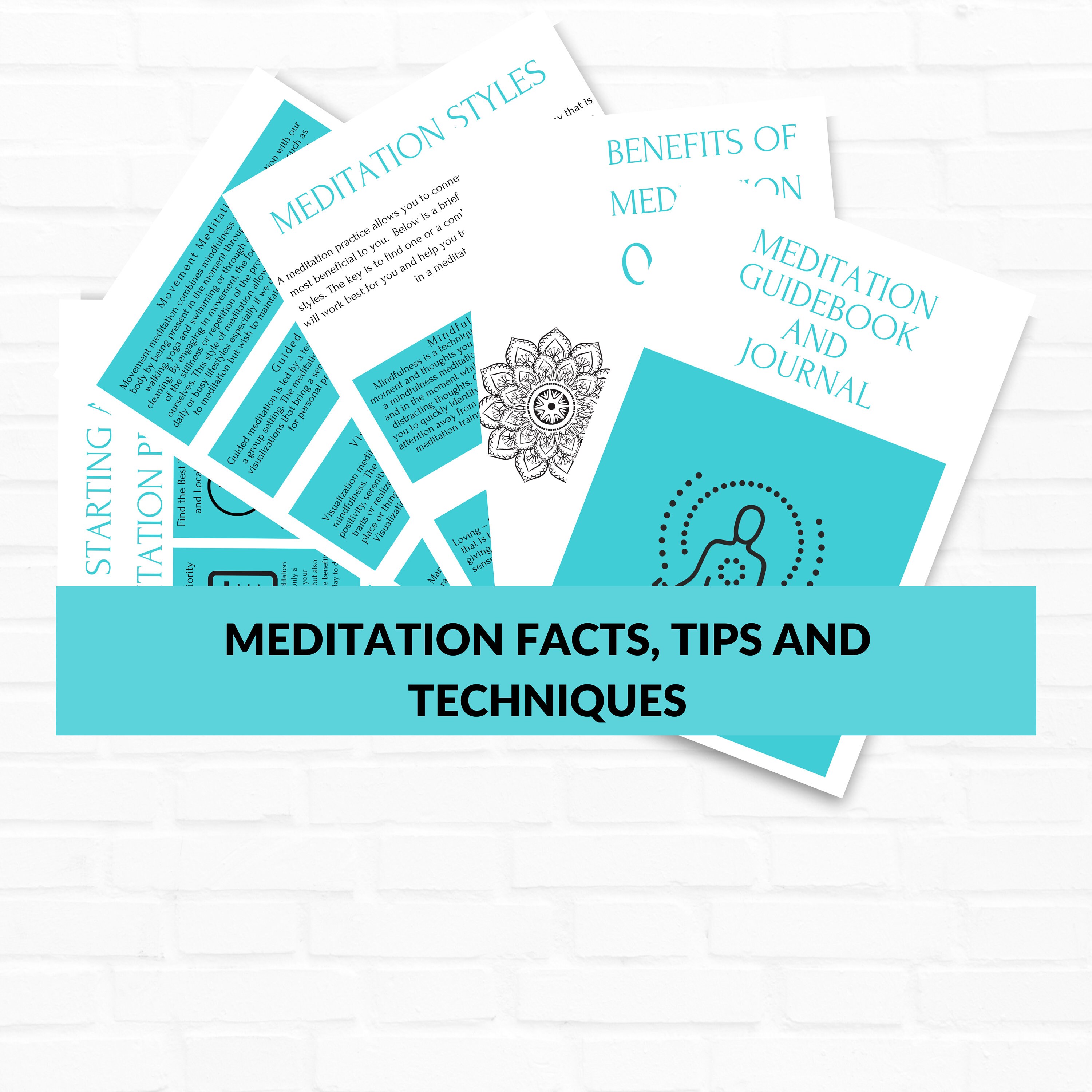Meditation Beginner Guidebook, Journal Workbook, Mindfulness How-to - Etsy