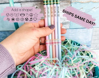 Personalized Pencils, Custom Engraved Pencils, Back-to-School Gift, Student Name Pencils, School Classroom Supplies, Affirmation