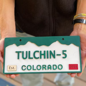 Custom License Plate Decor, Colorado Wall Decor, Colorado Decorations, Colorado Themed Gifts, Colorado Christmas Gift, Colorado Native