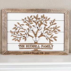 Family Tree Sign, Custom Family Tree Wall Art, Family Tree Anniversary Gift, Large Wooden Family Tree, Big Family Tree With Names, Ancestry