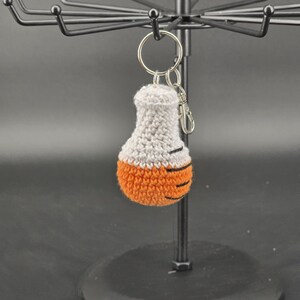 Chemistry Keychain Charm Backpack Accessory Laboratory Flask Crochet Design Science Student Graduation Gift Teacher Appreciation Handmade image 8