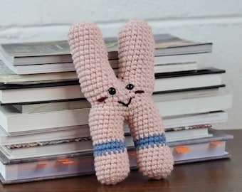 Educational science toy biology toy gift for kids plushie amigurumi stuffed toy for young scientists chromosome biology major student