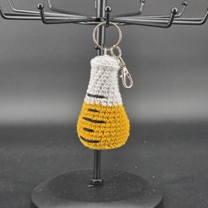 Chemistry Keychain Charm Backpack Accessory Laboratory Flask Crochet Design Science Student Graduation Gift Teacher Appreciation Handmade image 7