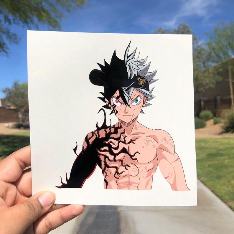 Asta Black Clover Demon Form Wizard King Black Bulls Anime Etsy Finland