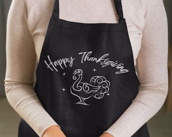 Personalized Thanksgiving Aprons for Women Men, Cute Turkey Fall Thanksgiving Aprons, Thanksgiving Apron Womens, Family Thanksgiving Aprons