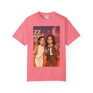 Engfa and Charlotte Unisex Garment-Dyed T-shirt, Thai GL Couple Tee, Englot Shirt, LGBT Pride Clothing, Couple Matching Outfit