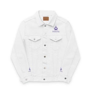 Embroidered Unisex Denim Jacket, Thai GL Logo for Gender Equality, Enaglot, LingOrm, Freenbecky, LMSY, FayeYoko Fans, LGBT Pride