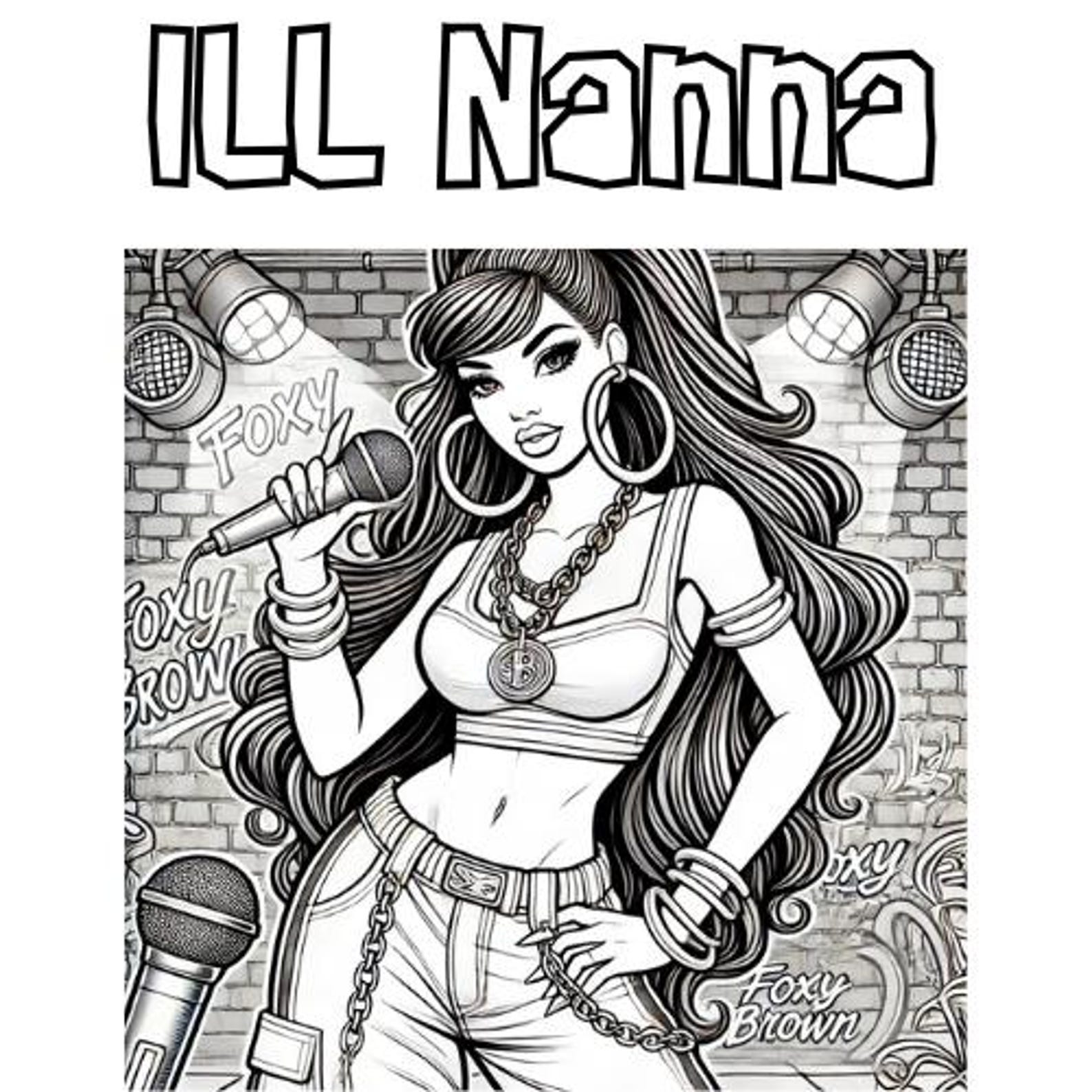 Ladies First Hip Hop Queens Coloring Book, Printable Female Rappers - Etsy