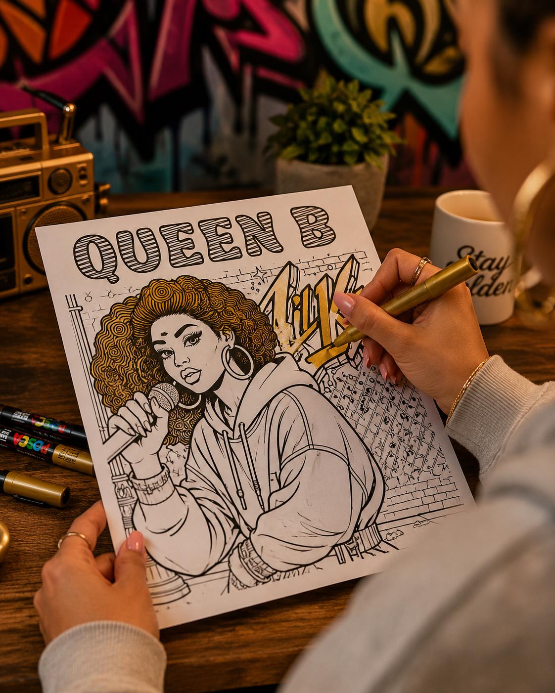 Ladies First Hip Hop Queens Coloring Book, Printable Female Rappers - Etsy