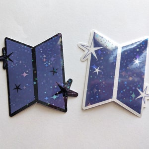 BTS Holographic Logo Sticker