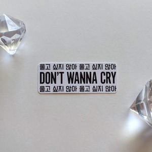 Don&#39;t Wanna Cry - Seventeen Inspired KPOP Sticker