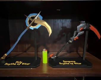 Old School Runescape Scythes OSRS Theatre of Blood Collection